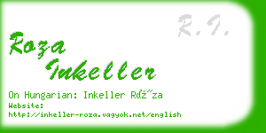 roza inkeller business card